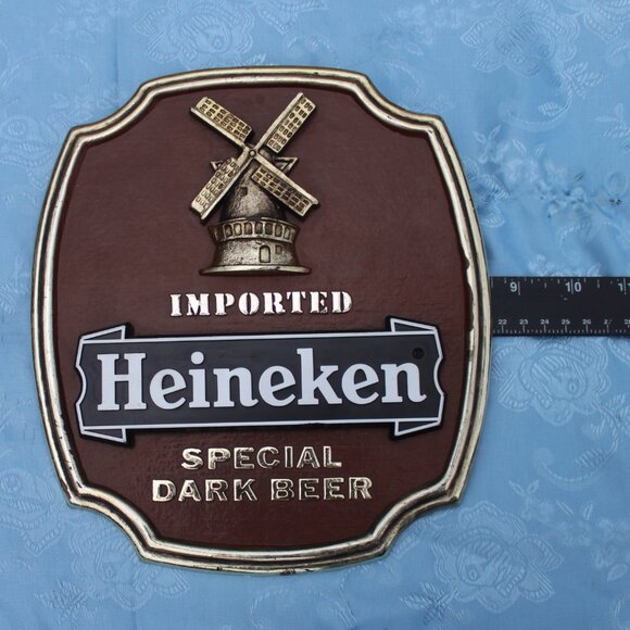 Heineken Special Dark Beer Vintage Tabletop Stand or Wall Hanging Sign - Picture 10 of 11
